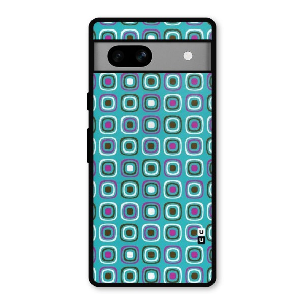 Boxes Tiny Pattern Metal Back Case for Google Pixel 7a