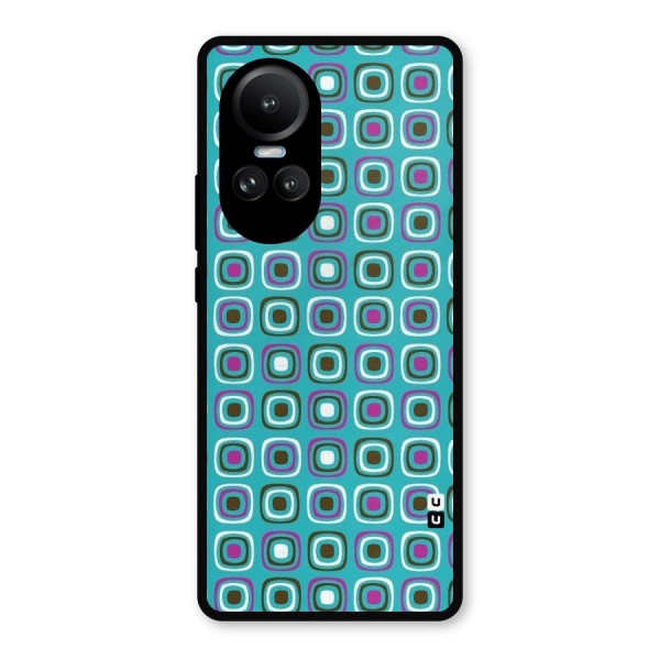 Boxes Tiny Pattern Metal Back Case for Oppo Reno10