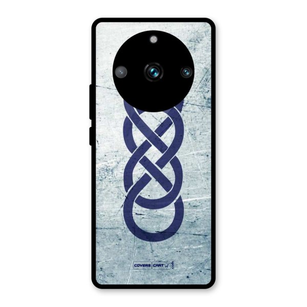 Double Infinity Rough Glass Back Case for Realme 11 Pro