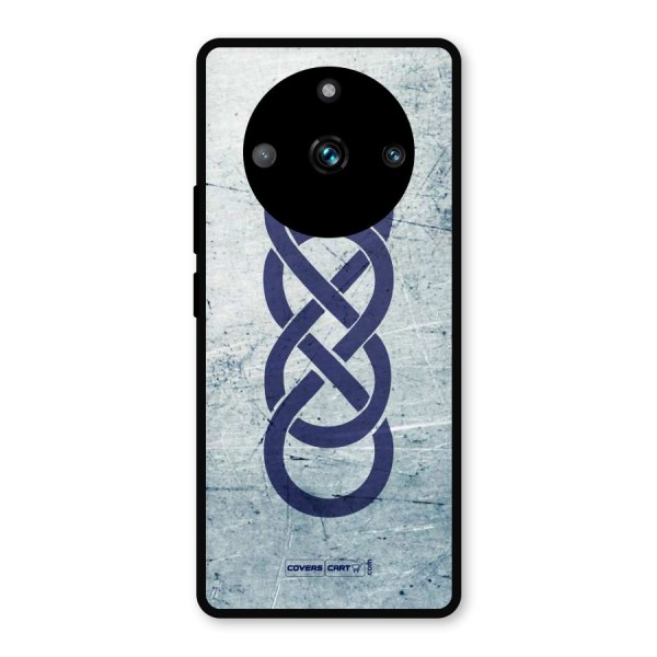 Double Infinity Rough Metal Back Case for Realme 11 Pro Plus