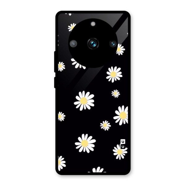 Simple Sunflowers Pattern Glass Back Case for Realme 11 Pro