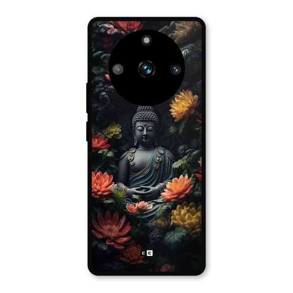 Buddha With Flower Metal Back Case for Realme 11 Pro Plus