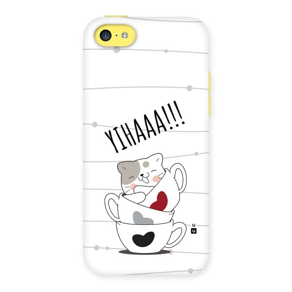 Cute Cat Cup Back Case for iPhone 5C