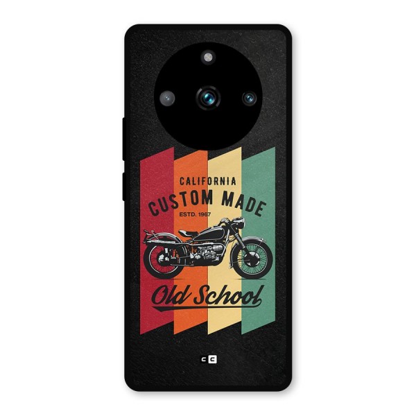 Old School Bike Metal Back Case for Realme 11 Pro Plus