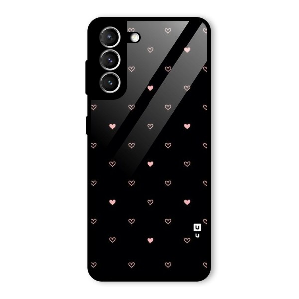 Tiny Little Pink Pattern Glass Back Case for Galaxy S21 5G